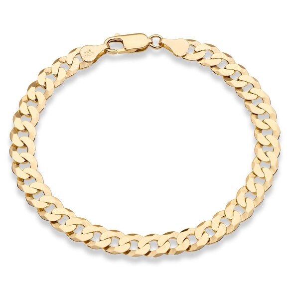 Sterling Silver Cuban Link Bracelet Elegant Minimal Classic Unisex Jewelry